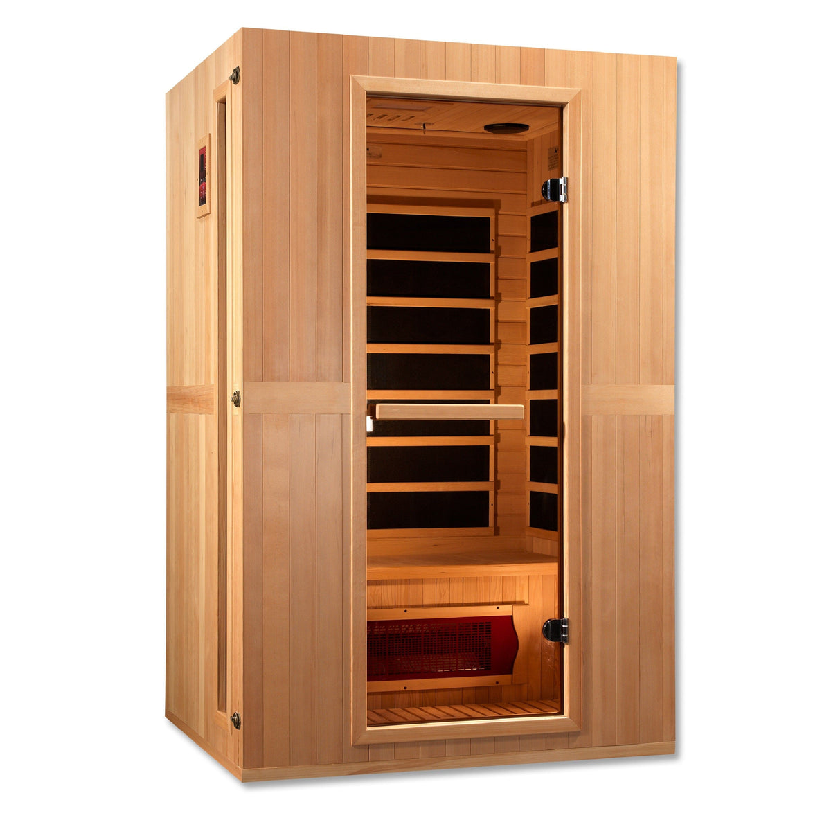 Maxxus 2-Person "Serenity" Dual Tech Low EMF FAR Infrared Sauna Canadian Hemlock MX-LS2-01