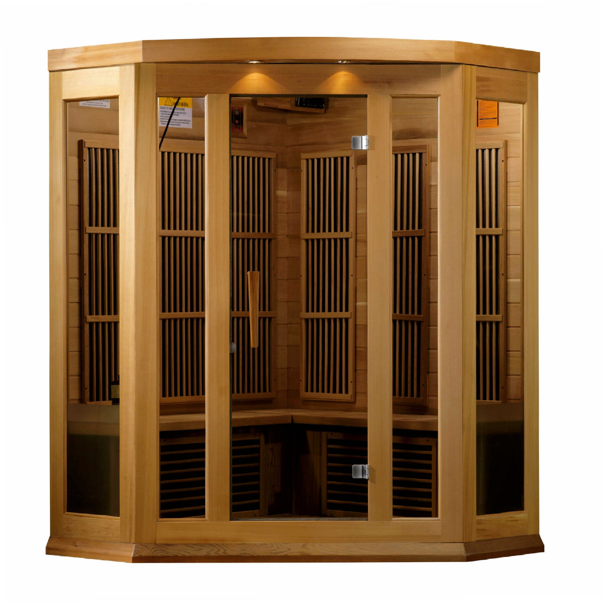 Maxxus 3-Person Low EMF FAR Infrared Sauna Canadian Red Cedar MX-K356-01 CED