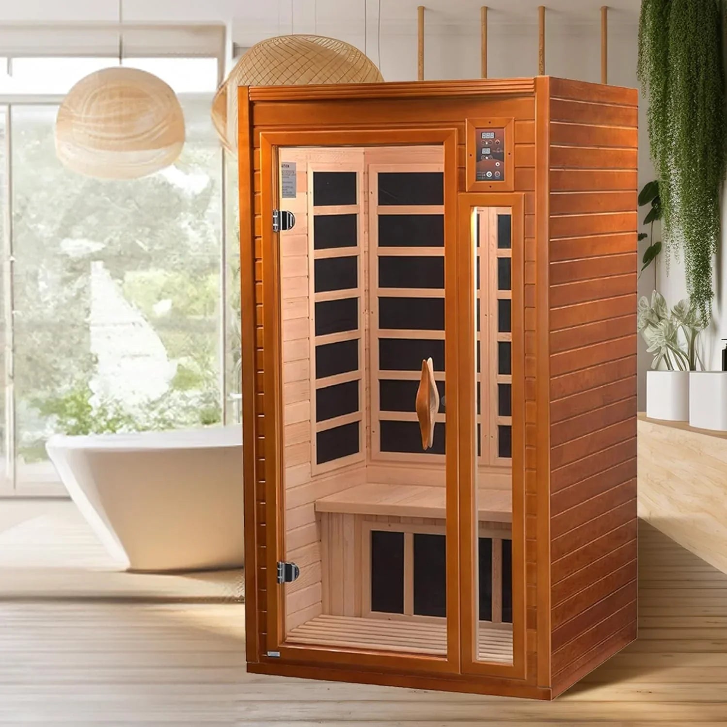 Dynamic Barcelona Elite 1-2-person Ultra Low EMF FAR Infrared Sauna - DYN-6106-01 Elite