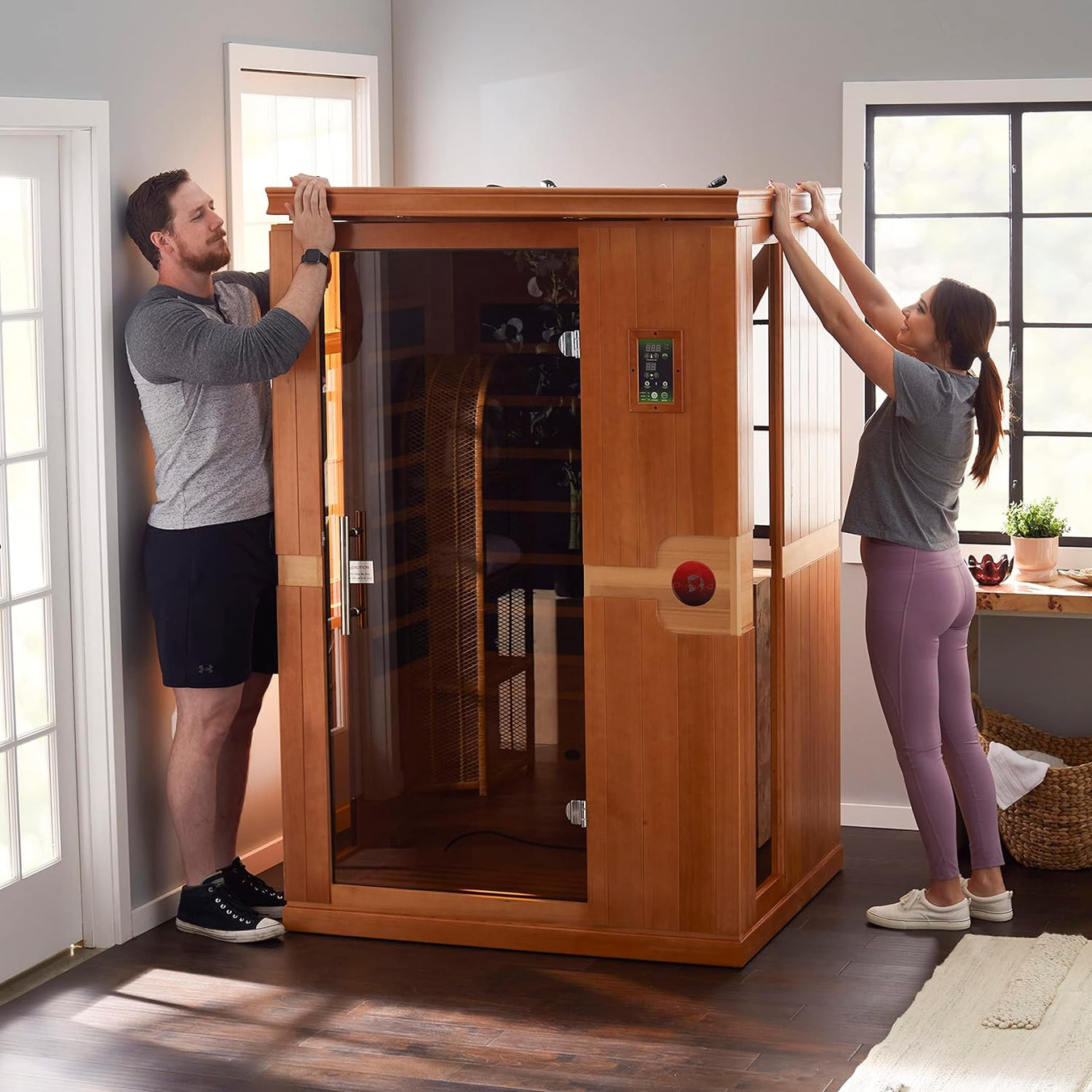 Dynamic "Venice" 2-person Low EMF FAR Infrared Sauna DYN-6210-01