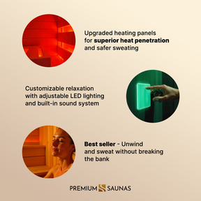 Dynamic Venice Elite 2-person Ultra Low EMF FAR Infrared Sauna - DYN-6210-01 Elite