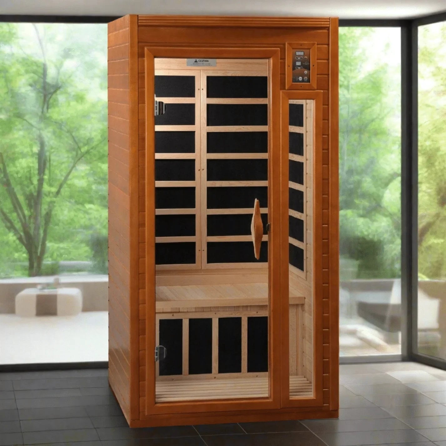 Dynamic Barcelona Elite 1-2-person Ultra Low EMF FAR Infrared Sauna - DYN-6106-01 Elite