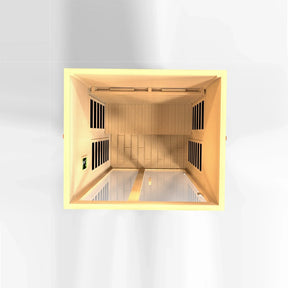 Dynamic "Santiago" 2-person Full Spectrum Near Zero EMF FAR Infrared Sauna DYN-6209-03 FS