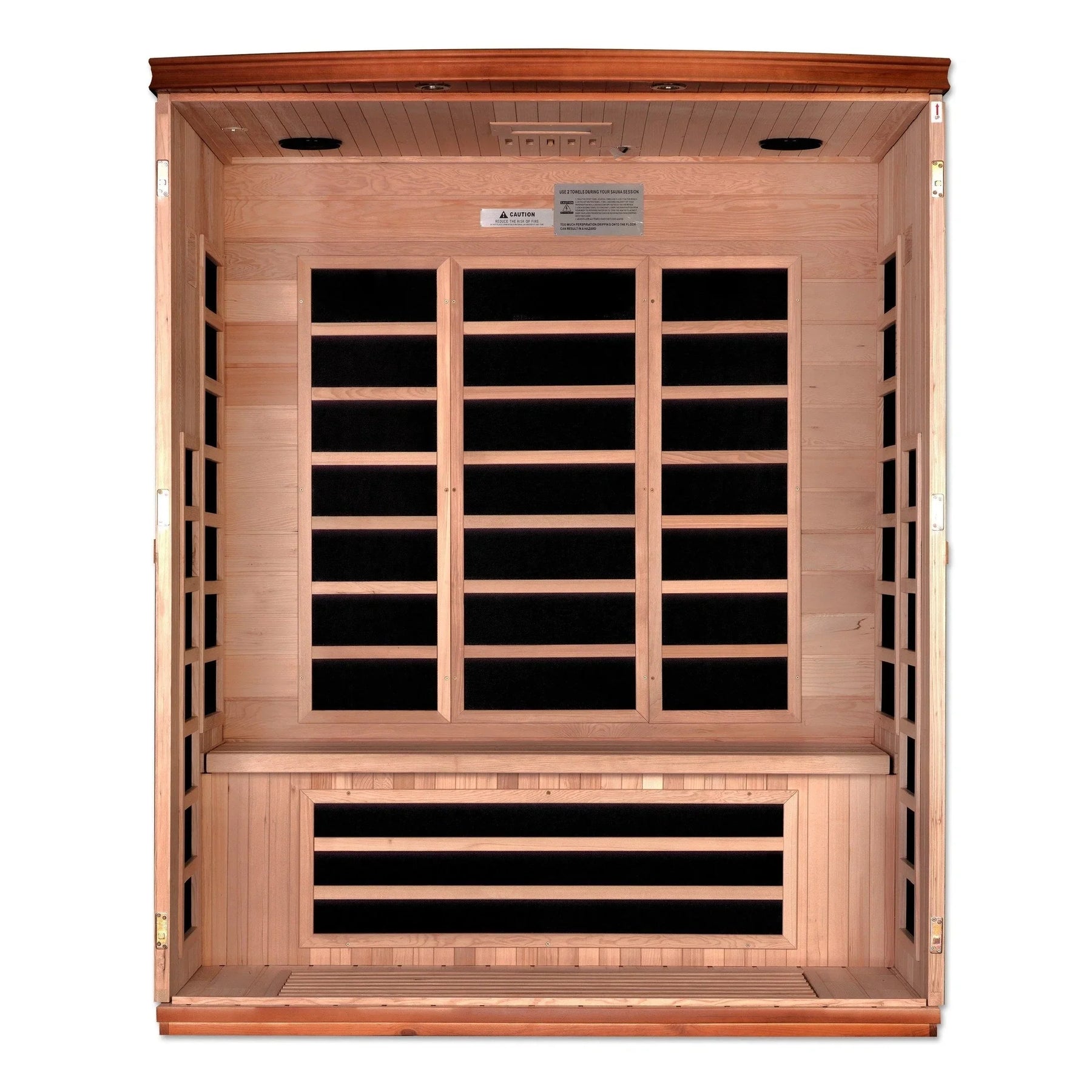 Dynamic "Lugano" 3-person Low EMF FAR Infrared Sauna DYN-6336-02