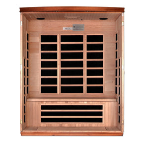 Dynamic "Lugano" 3-person Low EMF FAR Infrared Sauna DYN-6336-02