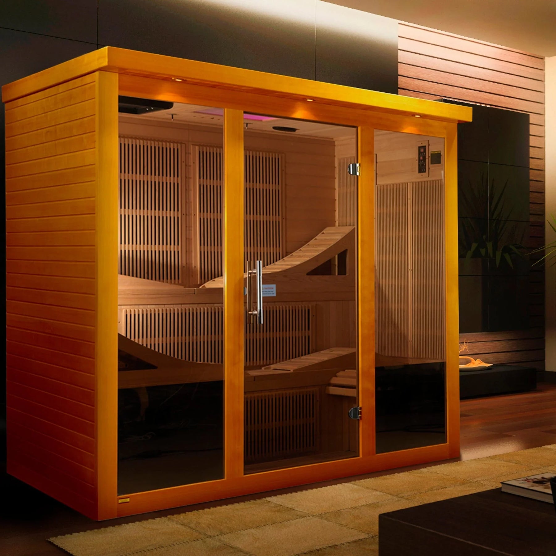 Dynamic Monaco 6-person Ultra Low EMF FAR Infrared Sauna - DYN-6996-01 Elite