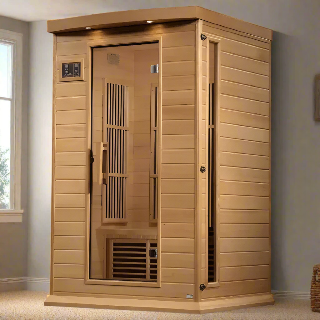Maxxus 2-Person Near Zero EMF FAR Infrared Sauna Canadian Hemlock MX-K206-01-ZF