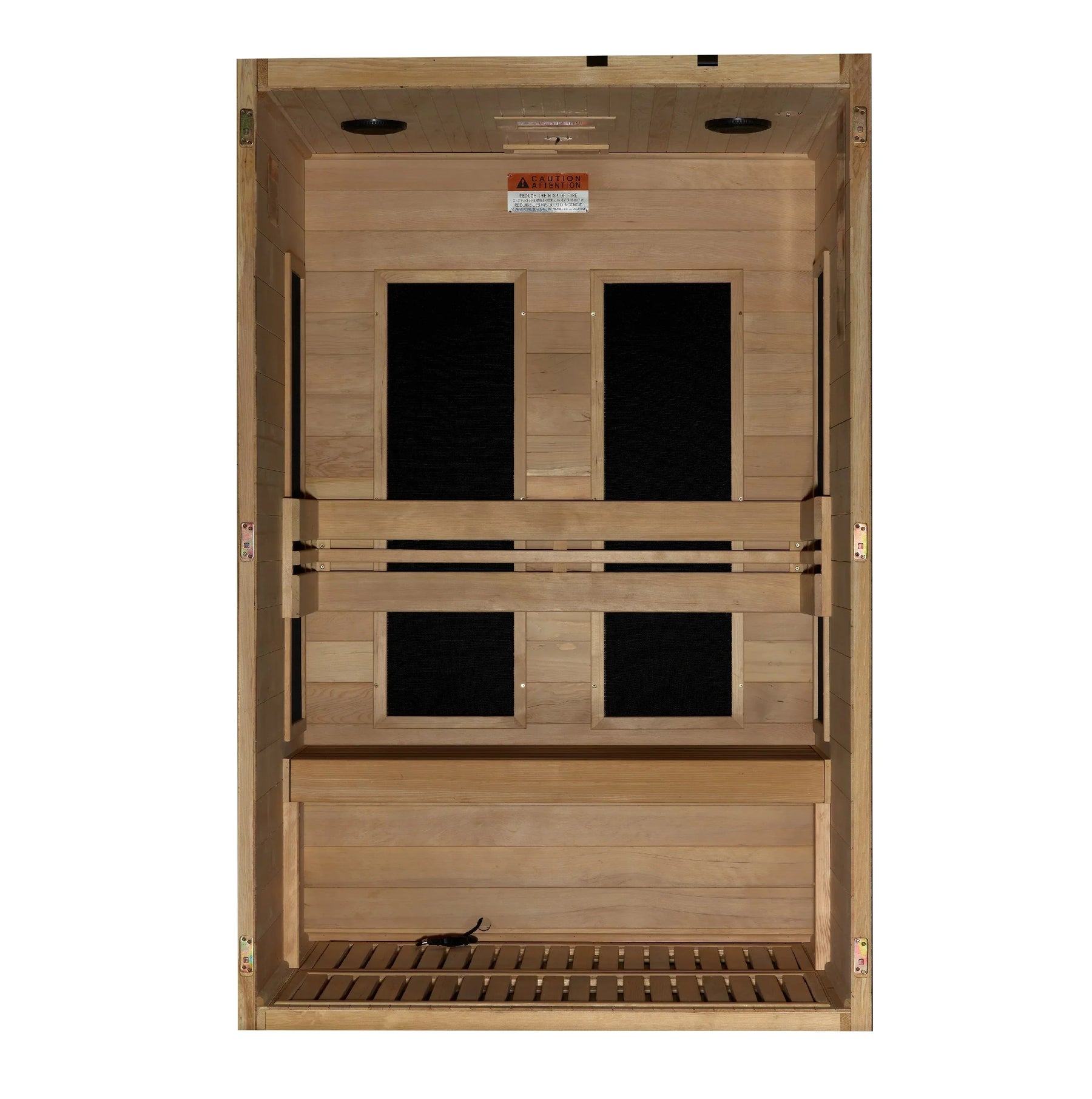 Maxxus 2-Person S-Line Low EMF FAR Infrared Sauna - Canadian Hemlock MX-S206-01