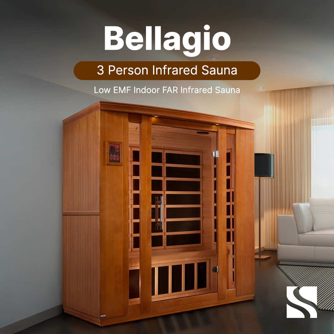 Dynamic "Bellagio" 3-person Low EMF FAR Infrared Sauna - DYN-6306-02