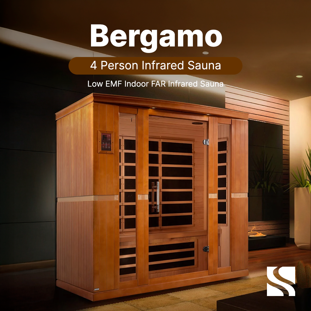 Dynamic "Bergamo" 4-person Low EMF FAR Infrared Sauna DYN-6440-01