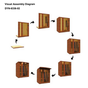 Dynamic "Lugano" 3-person Low EMF FAR Infrared Sauna DYN-6336-02