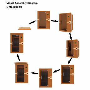 Dynamic Venice Elite 2-person Ultra Low EMF FAR Infrared Sauna - DYN-6210-01 Elite