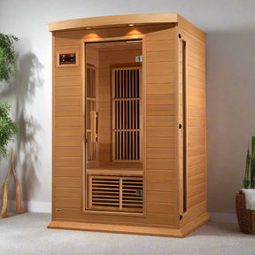 Maxxus 2-Person Low EMF FAR Infrared Sauna Canadian Hemlock MX-K206-01