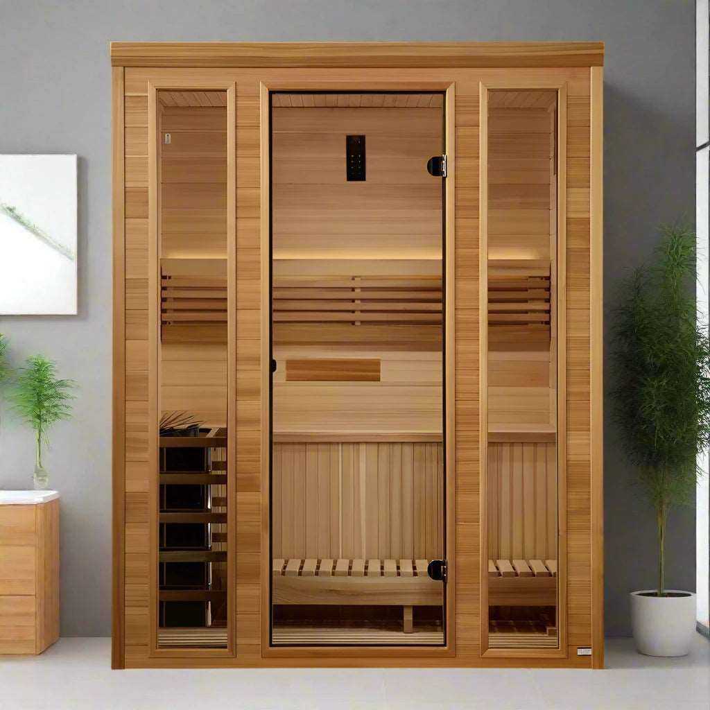 Golden Designs 2025 "Andermatt Edition" 3 Person Traditional Steam Sauna (GDI-7030-01)