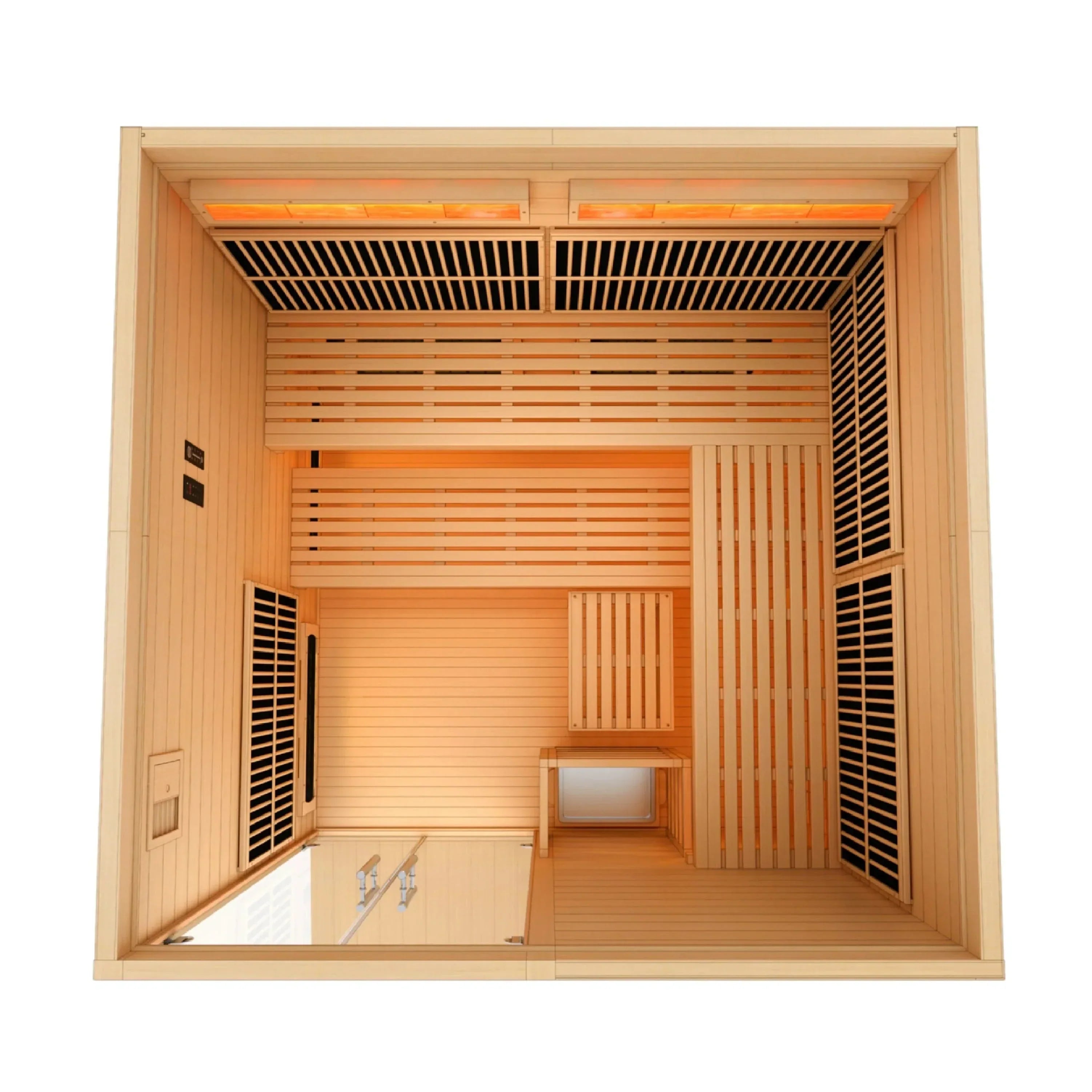 Golden Designs 2025 Toledo GDI-8360-01 6 Person Hybrid Indoor Sauna.