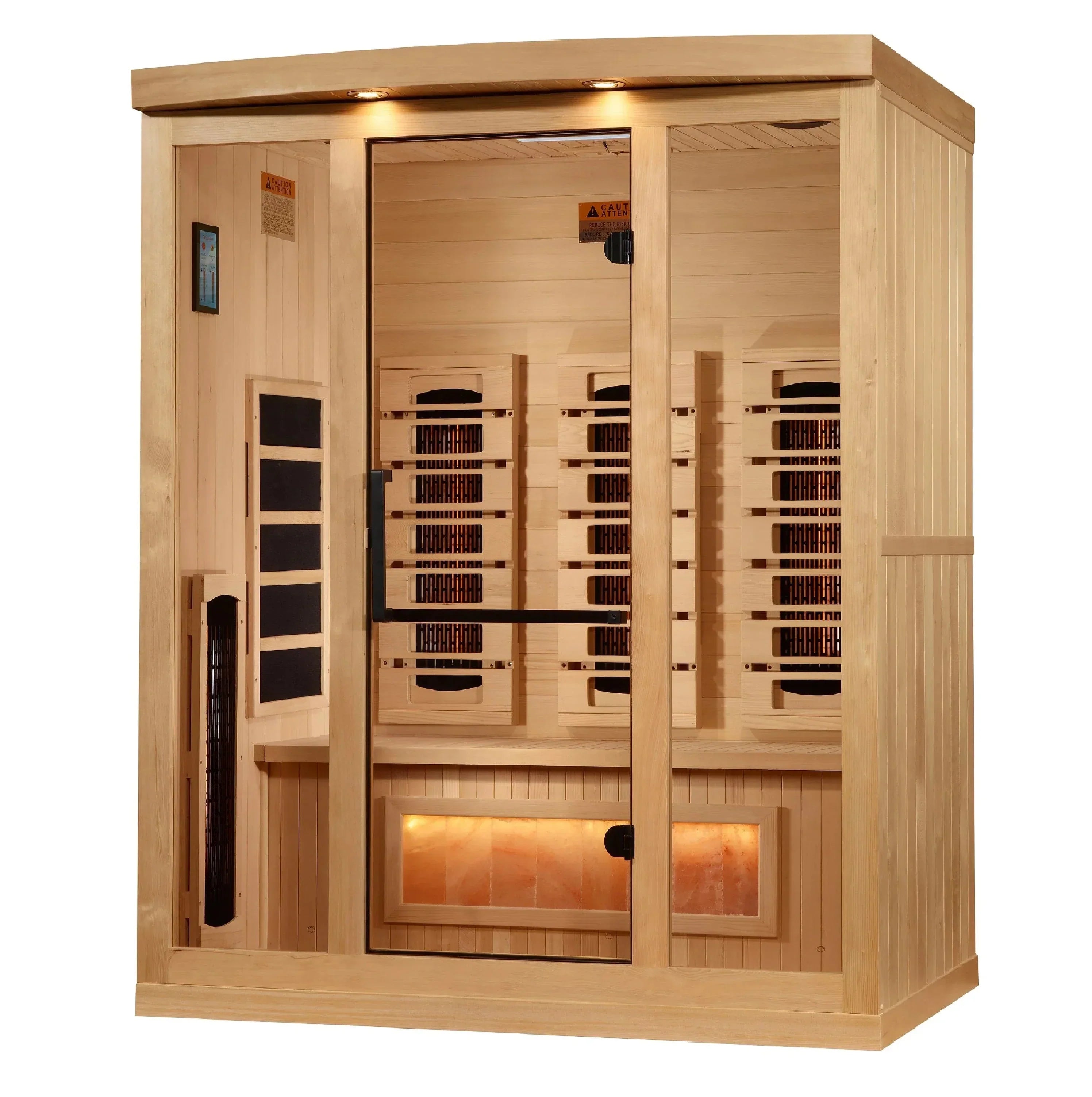 Golden Designs 3-Person 2025 Reserve Edition GDI-8030-03 Full Spectrum with Himalayan Salt Bar
