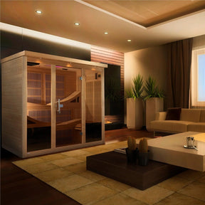 Golden Designs "Monaco" 6-person PureTech™ Near Zero EMF FAR Infrared Sauna - GDI-6996-01