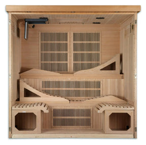 Golden Designs "Monaco" 6-person PureTech™ Near Zero EMF FAR Infrared Sauna - GDI-6996-01
