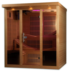 Golden Designs "Monaco" 6-person PureTech™ Near Zero EMF FAR Infrared Sauna - GDI-6996-01