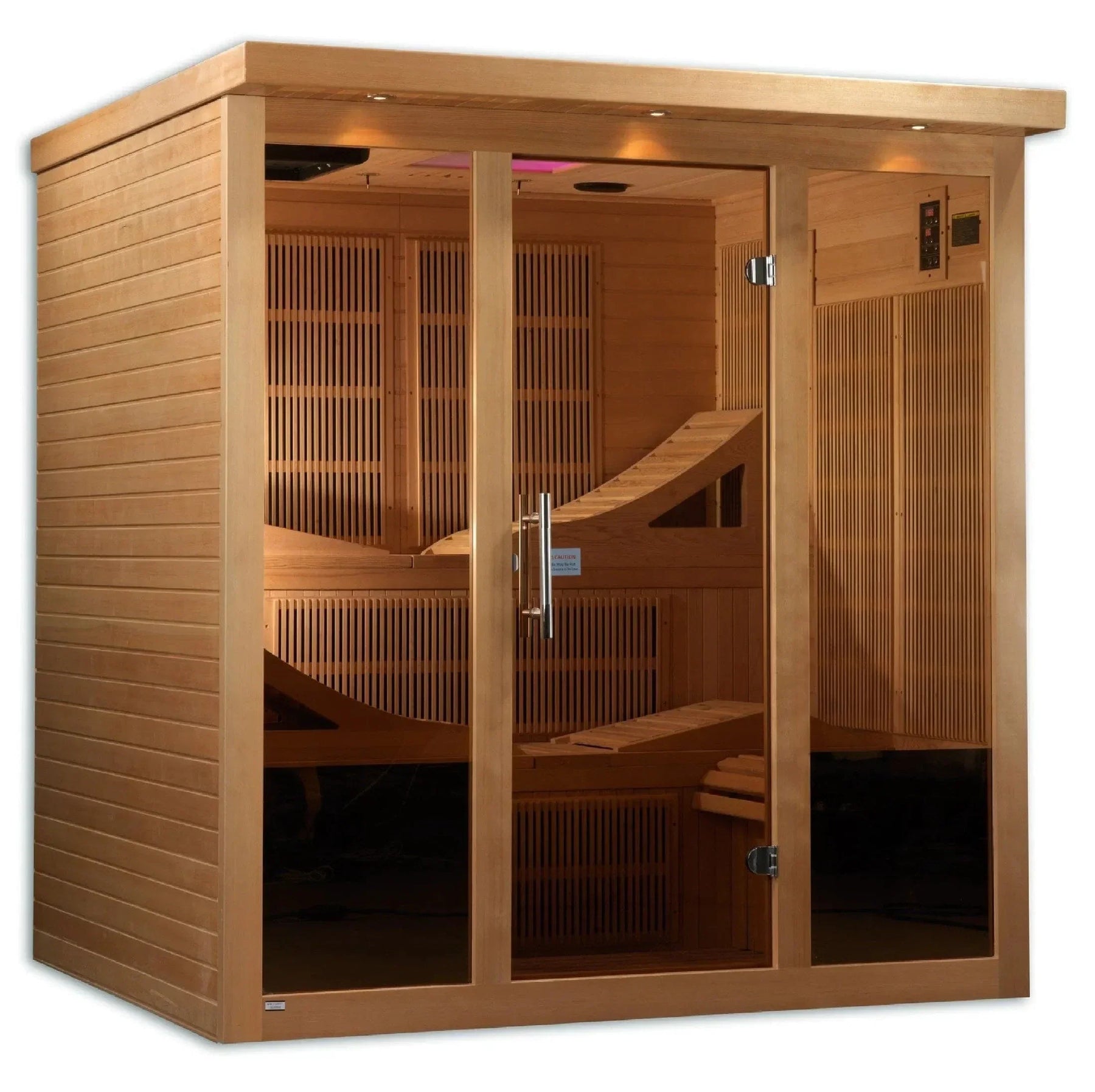 Golden Designs "Monaco" 6-person PureTech™ Near Zero EMF FAR Infrared Sauna - GDI-6996-01