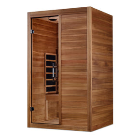 Maxxus 2-Person S-Line Full Spectrum Infrared Sauna - Pacific Cedar MX-S206-01-FS-PC
