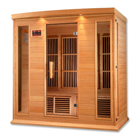 Maxxus 4-Person Low EMF FAR Infrared Sauna Canadian Hemlock MX-K406-01