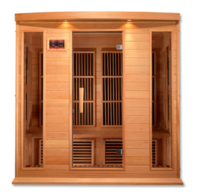 Maxxus 4-Person Low EMF FAR Infrared Sauna Canadian Hemlock MX-K406-01