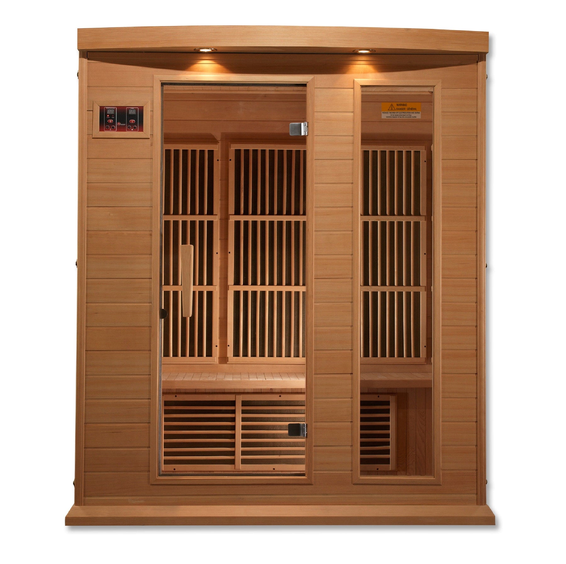 Maxxus 3-Person Low EMF FAR Infrared Sauna Canadian Hemlock MX-K306-01