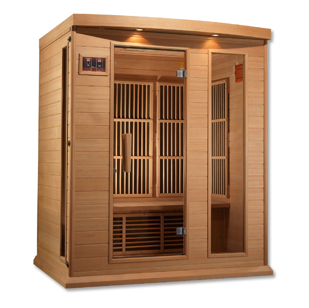 Maxxus 3-Person Low EMF FAR Infrared Sauna Canadian Hemlock MX-K306-01