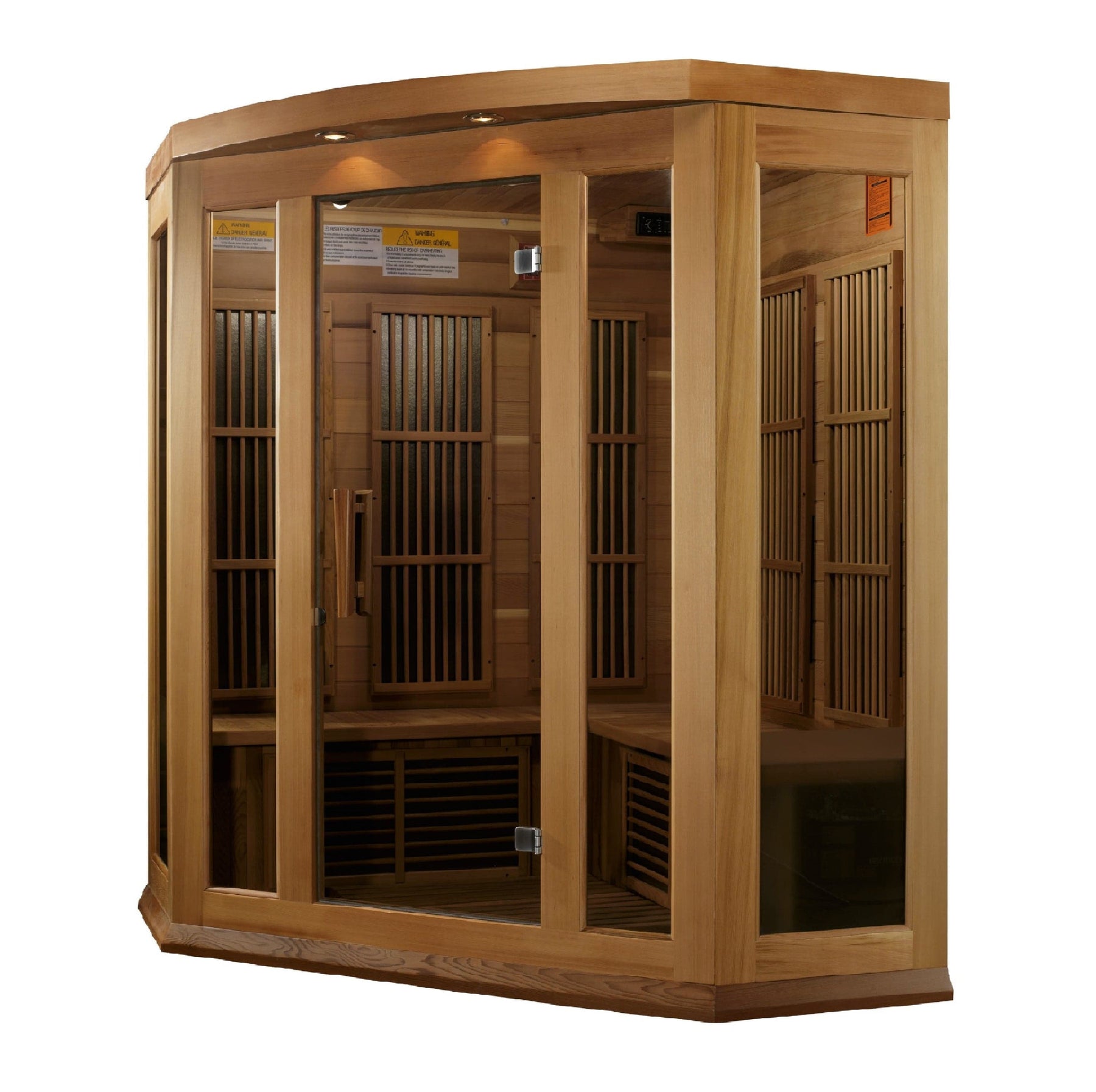 Maxxus 3-Person Low EMF FAR Infrared Sauna Canadian Red Cedar MX-K356-01 CED