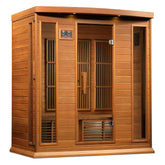 Maxxus 4-Person "Chaumont Edition" Near Zero EMF FAR Infrared Sauna - Canadian Red Cedar MX-K406-01-ZF CED
