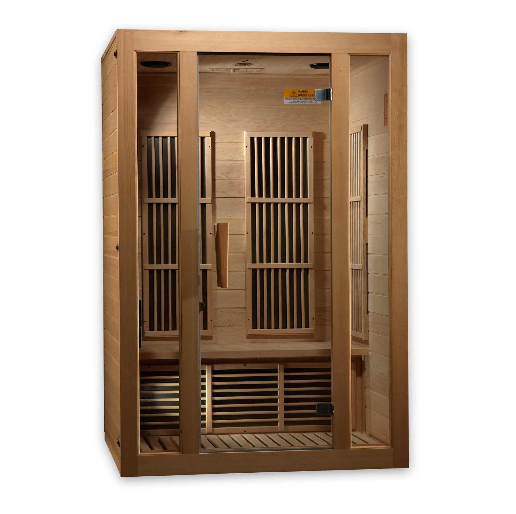 Maxxus "Seattle" 2-Person Low EMF FAR Infrared Sauna  Canadian Hemlock MX-J206-01
