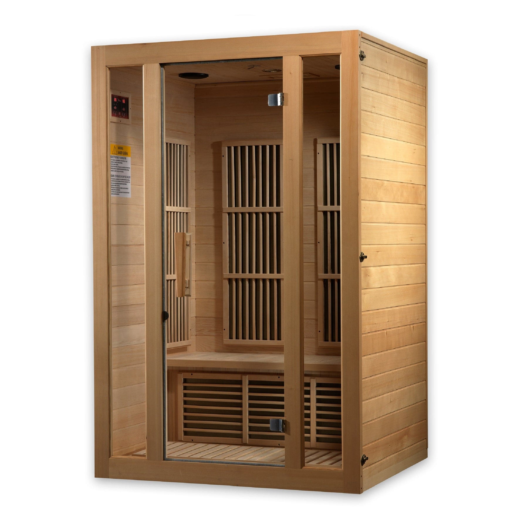 Maxxus "Seattle" 2-Person Low EMF FAR Infrared Sauna  Canadian Hemlock MX-J206-01
