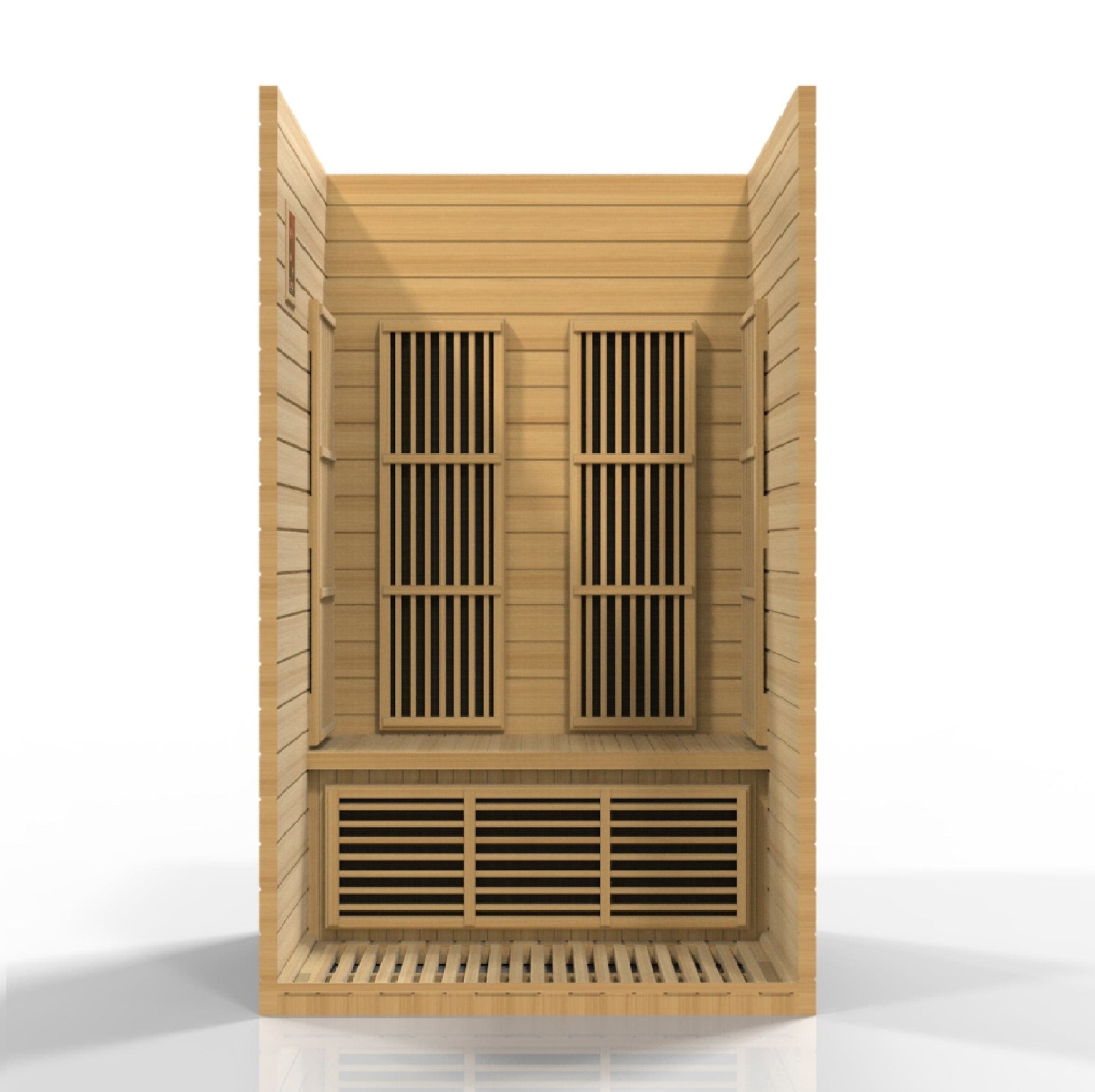 Maxxus "Seattle" 2-Person Low EMF FAR Infrared Sauna  Canadian Hemlock MX-J206-01