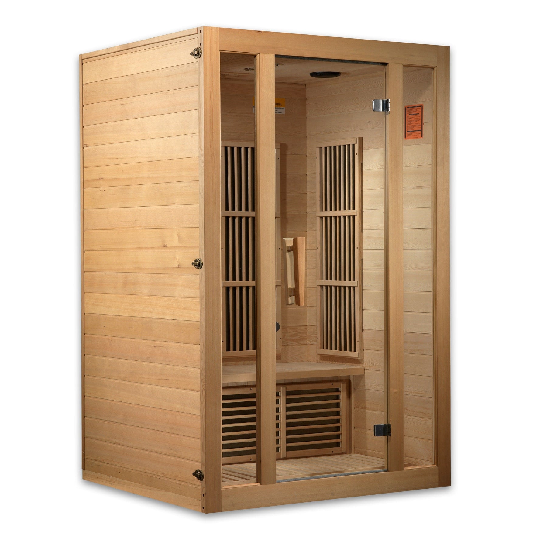 Maxxus "Seattle" 2-Person Low EMF FAR Infrared Sauna  Canadian Hemlock MX-J206-01