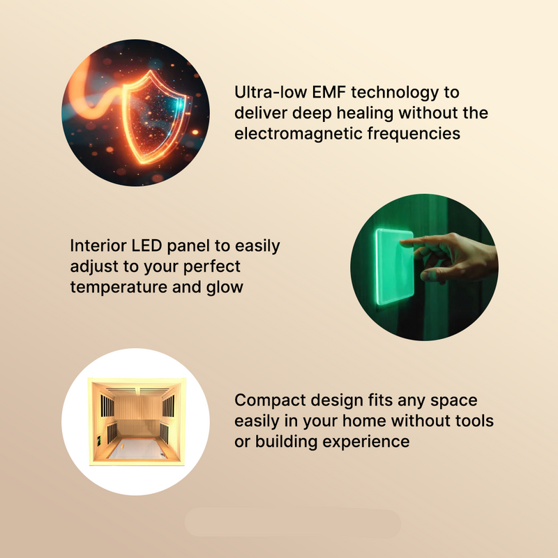 Dynamic Avila Elite 1-2-person Ultra Low EMF FAR Infrared Sauna - DYN-6103-01 Elite