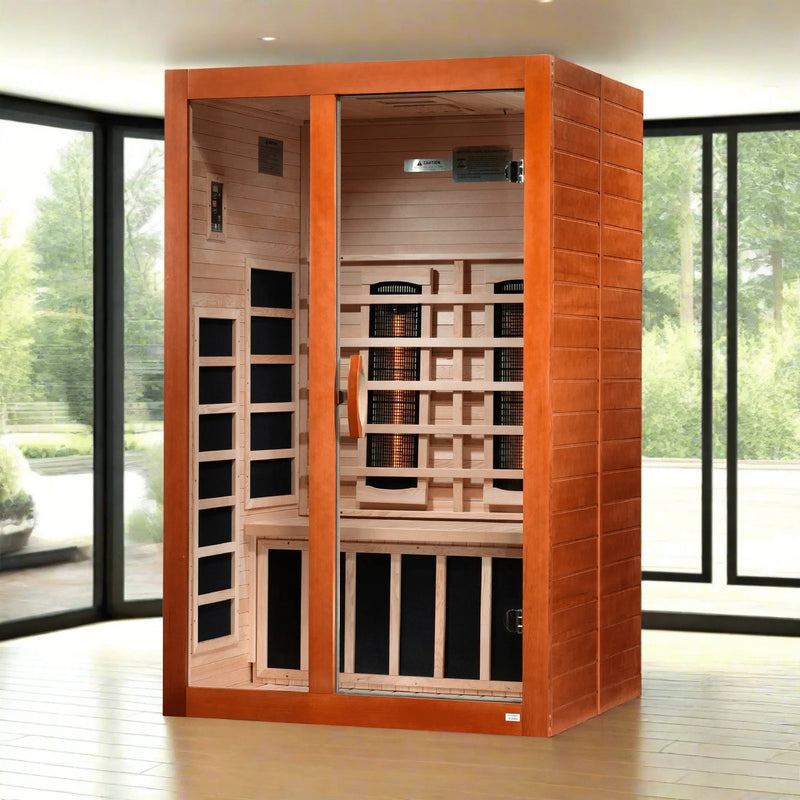 Dynamic "Santiago" 2-person Full Spectrum Near Zero EMF FAR Infrared Sauna DYN-6209-03 FS