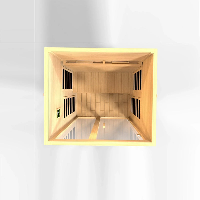 Dynamic "Santiago" 2-person Full Spectrum Near Zero EMF FAR Infrared Sauna DYN-6209-03 FS