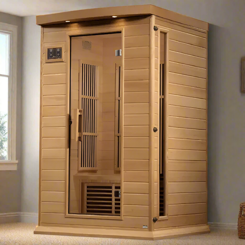 Maxxus 2-Person Near Zero EMF FAR Infrared Sauna Canadian Hemlock MX-K206-01-ZF