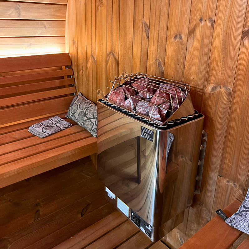 SaunaLife Model E8W 6 Person Sauna Barrel-Window